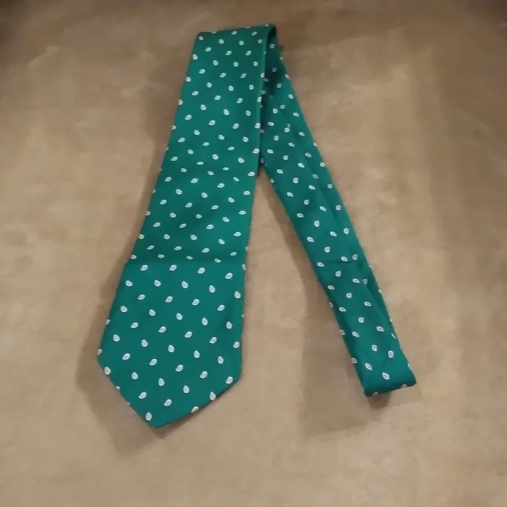 Resilio Green Foulard Droplet Men's Tie